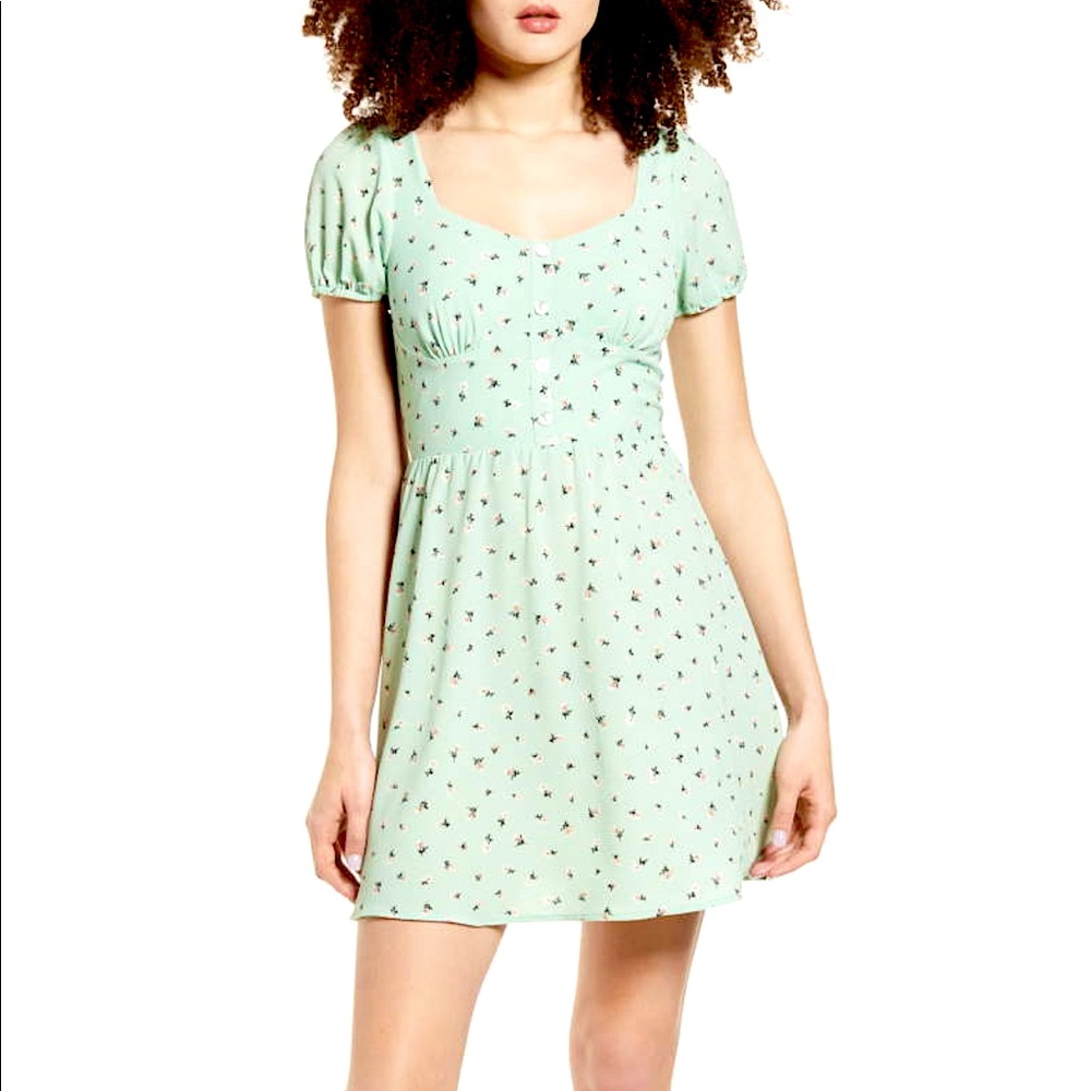 BP. Sweetheart Floral Minidress